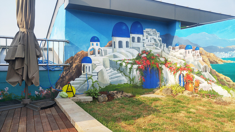 그리스산토리니마을